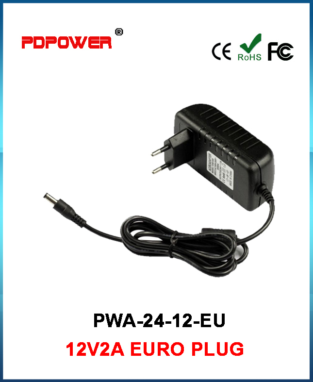 12V2A wall mounted power adaptor